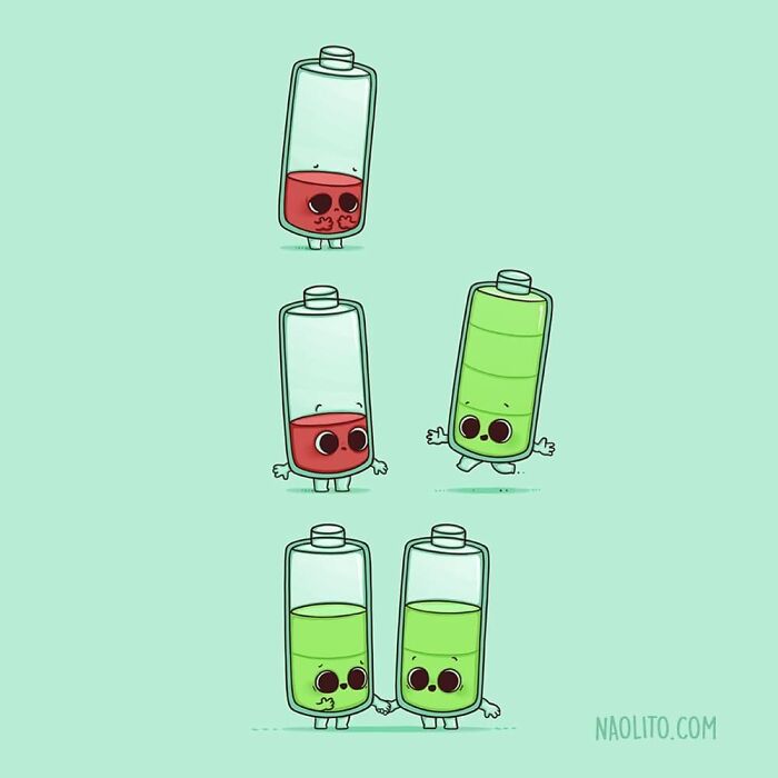 Feeling Down? Not Anymore! 😊 Tag That Person That Always Comes To The Rescue When You're Feeling Down! @little_cristina_bcn 😉
#funny #happy #cute #battery #kawaii #cuteness #aww #awww #awesome #love #lovely #illustration #illustration #indieartists #art