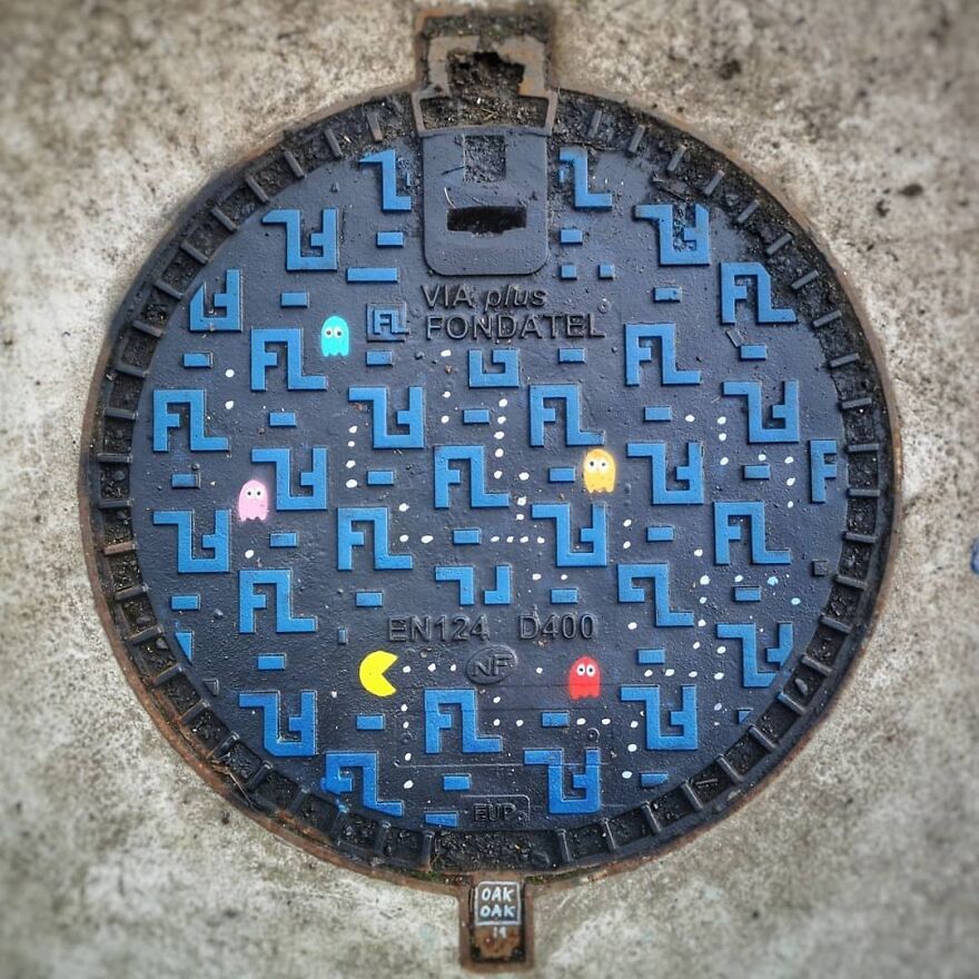 Pacman Level 1
#mtn94 #streetart #oakoak #pacman #gaming #videogame #vintage #retrogaming #urban #lievin #urbanintervention #funny #jeu ##art #ground #graff #graffiti #stencil