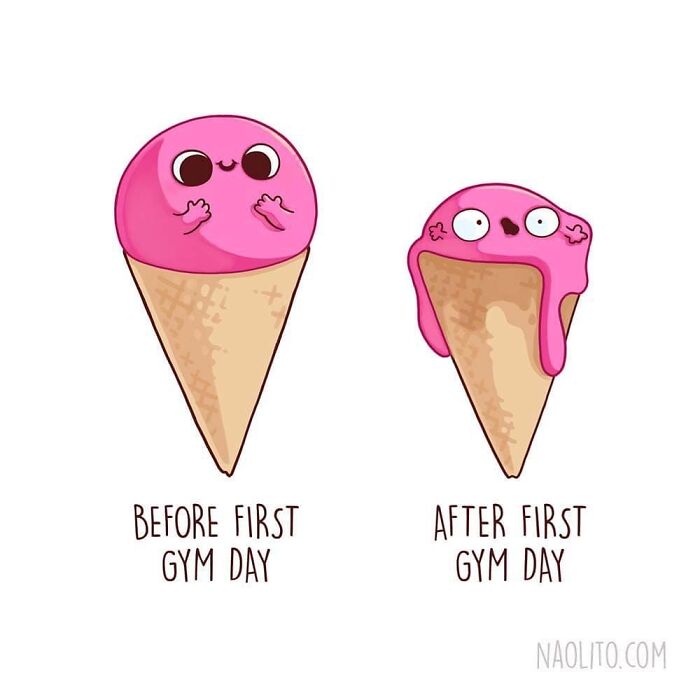 It's Always Like The First Day For Me 😅 This Is The First Before After In A While! More To Come Soon, I'll Be Having A Lot More Free Time To Draw Again! Scroll Right To See More And The New Postcard Packs I Launched At Naolito.com!
#gym #workout #cute #funny #beforeafter #beforeandafter #awww #aww #kawaii #awesome #summer #fitbody #body #icecream #illustration #comicstrips #comic #humor #humorous #humour #art #indieartists #indieart