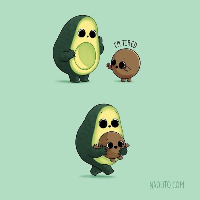 I Miss The Times When I Was Carried When I Was Tired 😴 Swipe For More Avocado Designs From Naolito.com!
#avocado #healthyfood #foodie #foodies #avocados #realfood #awesome #love #motherhood #lovely #thisisforyoumom #aww #awww #indieartists #indieart #vegan #vegetarian #tasty #kids #originalgift