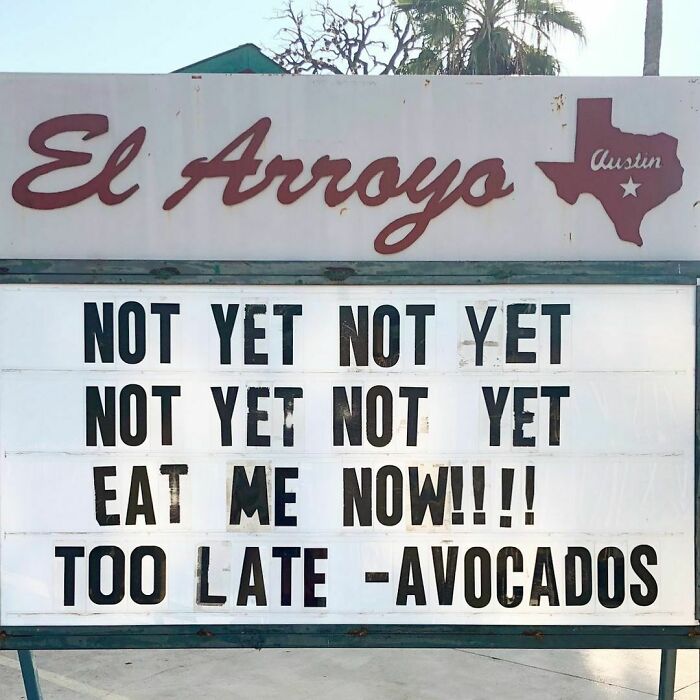 50 Funny Signs By The Legendary Tex-Mex Restaurant, El Arroyo (New Pics)
