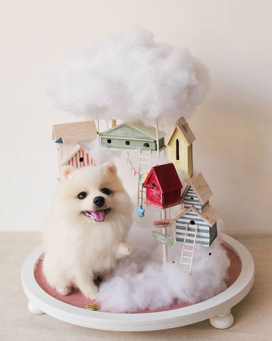 Guess What Luve Found!
he Found A Petite Village, With Their Own Clouds & Free Treats🌟☁️🐕
wohoo🤩
.
#reallookseriesmootomotto #mminsidetheglass #pomeranian #miniworld #miniaturehouse