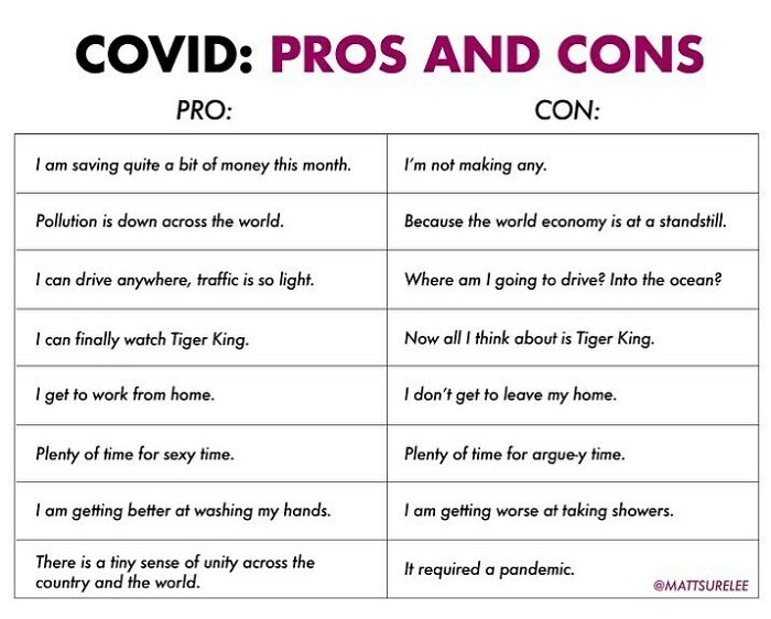 Covid Pros And Cons.