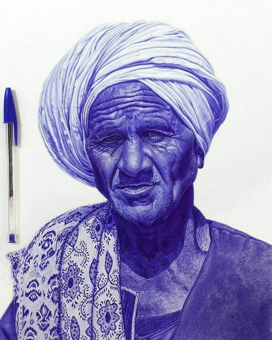 Realistic-Ballpoint-Pen-Drawings-Mostafa-Khodeir