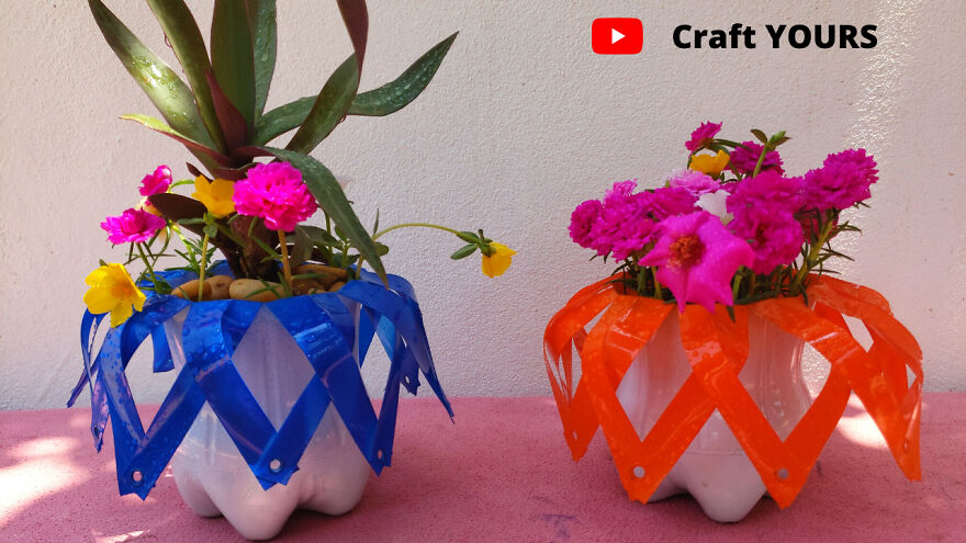 DIY Flower Pot Ideas | Plastic Bottle Recycled Crafts