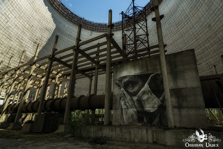 Beautiful Graffiti Inside One Of The Cooling Towers