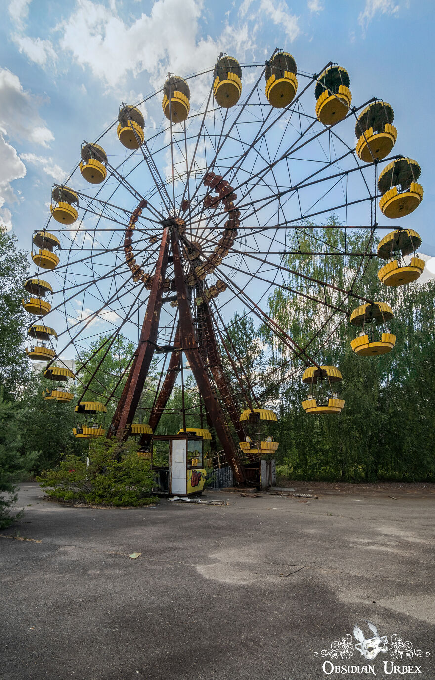 The Ferris Wheel At The Abandoned Amusement Park