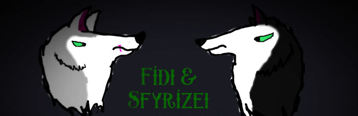 Here Is Mine, Took Me A Few Minutes. The Grey Husky Is Fídi And The Black One Is Sfyrízei