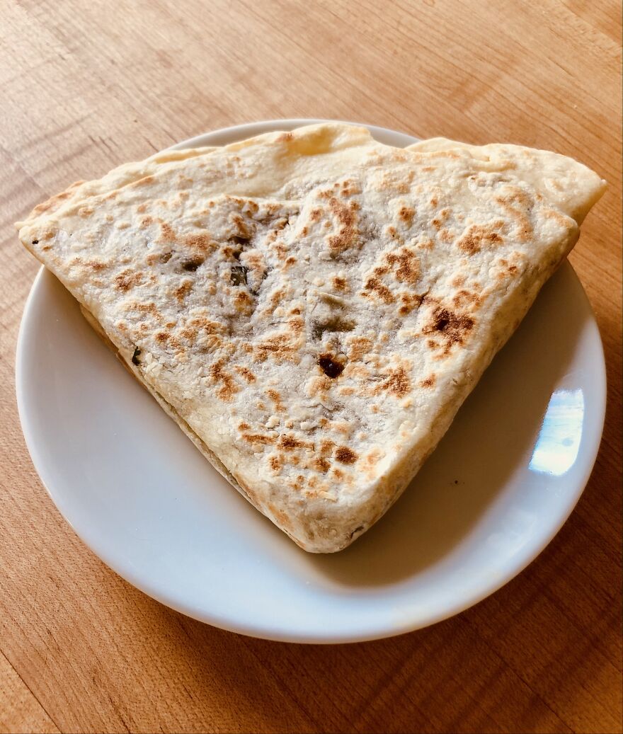 Spinach, Date, And Chicken Folded Paratha