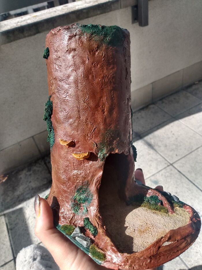 Dnd Dice Tower I Builed For My Friend. Made Mostly From Clay And Some Other Stuff. Painted With Warhammer Workshop Paints. Toom More Than A Week.