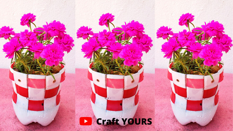Recycle Plastic Bottles Craft/ Recycle Plastic Bottles Into Useful Flower Pot For Beginner