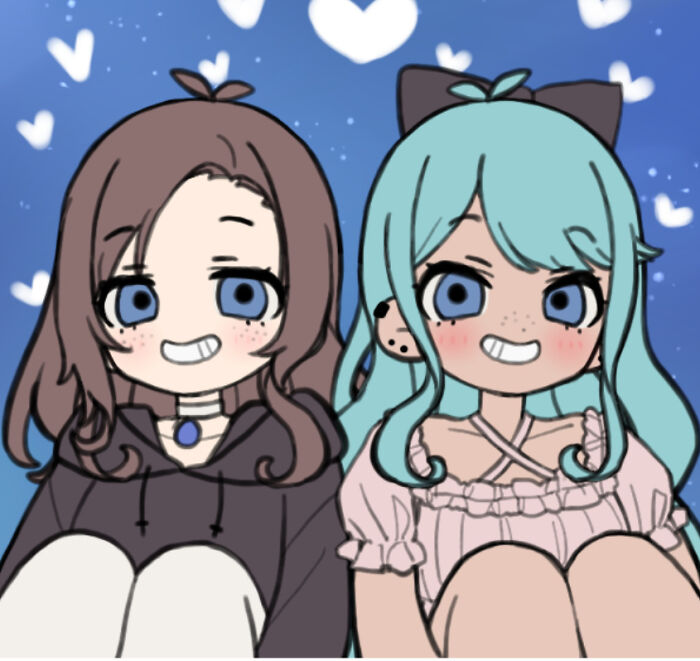 I Made This On Picrew, But Me Currently Is On The Left, And Who I Want To Be Is On The Right.