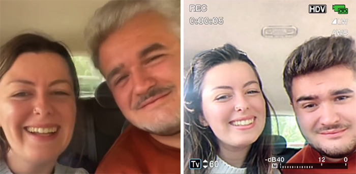 A Viral TikTok Trend Shows Parents And Their Children With A Retro Filter And Proves How Similar Parents And Children Are (30 Pics)