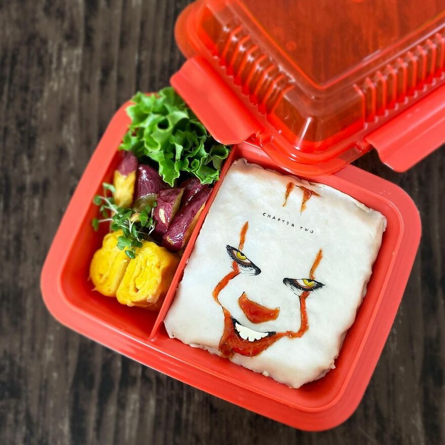 Wife Tirelessly Makes Art Every Day In Her Husband's Lunchboxes