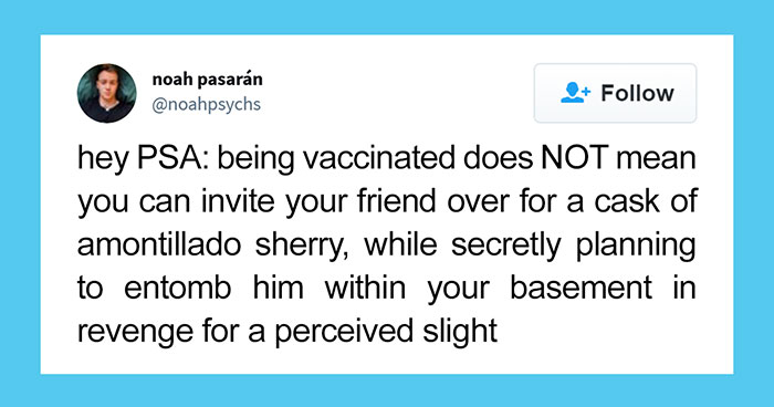 People Are Cracking Up At These 30 ‘Being Vaccinated Does Not Mean’ Tweets That Actually Use Pop Culture As Rules