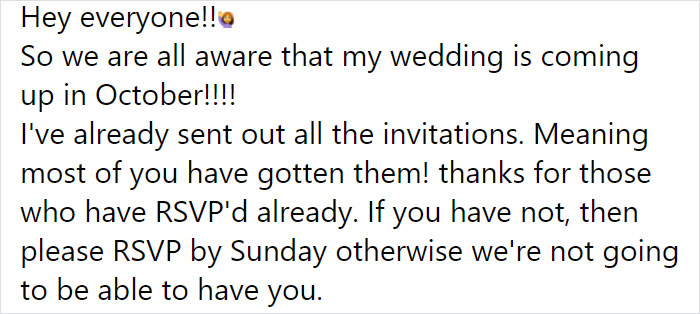 Bride Asks Guests For Gifts Worth $400, People Are Roasting Her Online