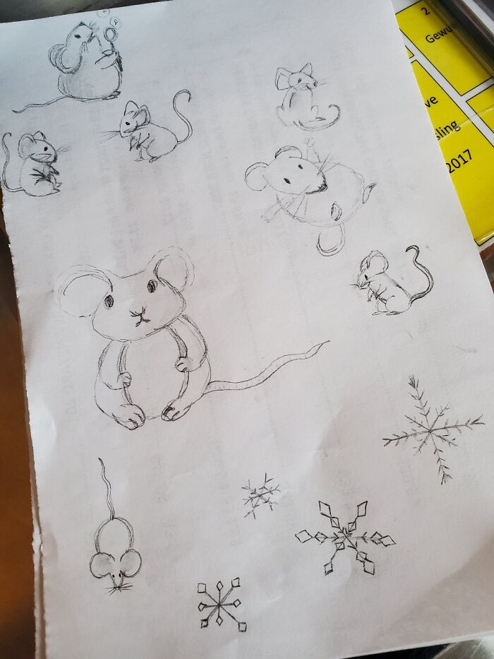My Little Mouse Doodles At Work