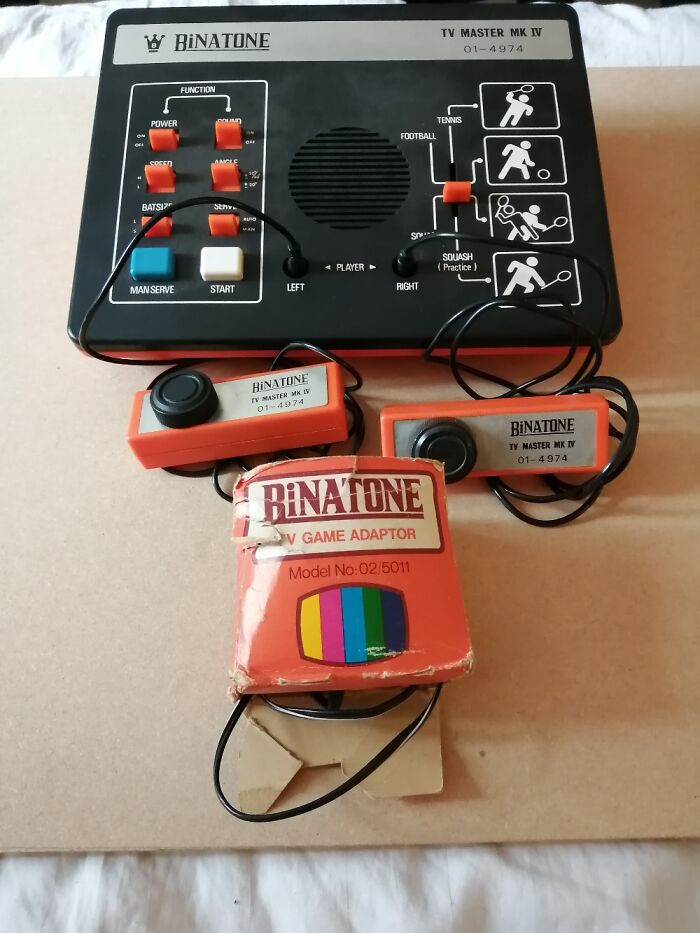 A 1977 Binatone Pong Games Console. One Of The First Home Consoles