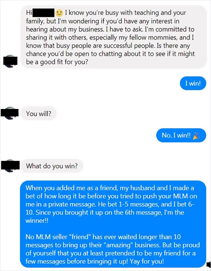 I Took Great Pleasure In This! (Haven't Seen This Person Since High School, And Even Then I Don't Think We Ever Talked To Each Other)