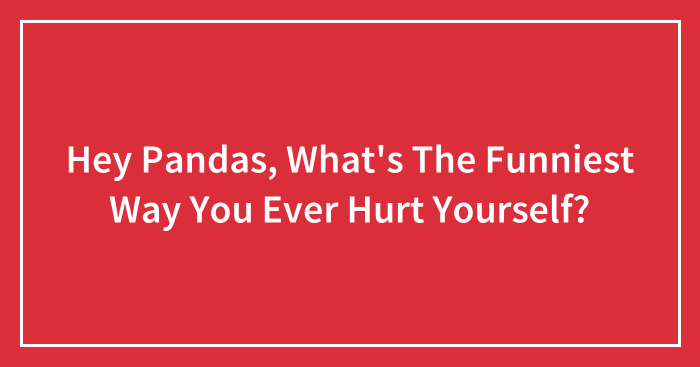 Hey Pandas, What’s The Funniest Way You Ever Hurt Yourself? (Closed)
