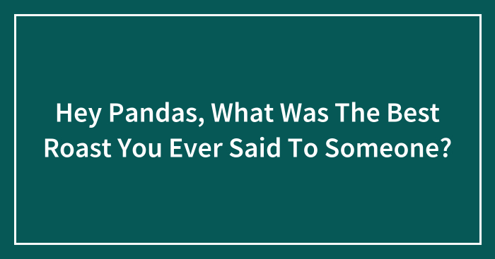 Hey Pandas, What Was The Best Roast You Ever Said To Someone? (Closed)