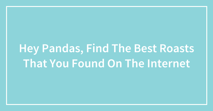Hey Pandas, Find The Best Roasts That You Found On The Internet (Closed)