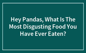 Hey Pandas, What Is The Most Disgusting Food You Have Ever Eaten?