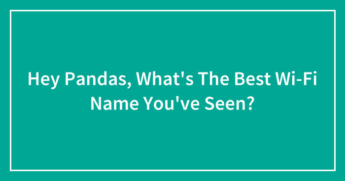 Hey Pandas, What’s The Best Wi-Fi Name You’ve Seen? (Closed)