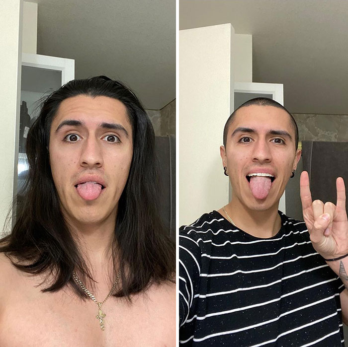 3rd Time Growing It Out And 3rd Time I Decided To Cut It All Off. This Time My Hair Was Long Enough To Donate
