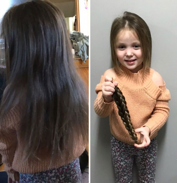 Emmi Cut 12 Inches Of Hair To Donate To Angel Hair For Kids! So Proud Of This Sweet Girl