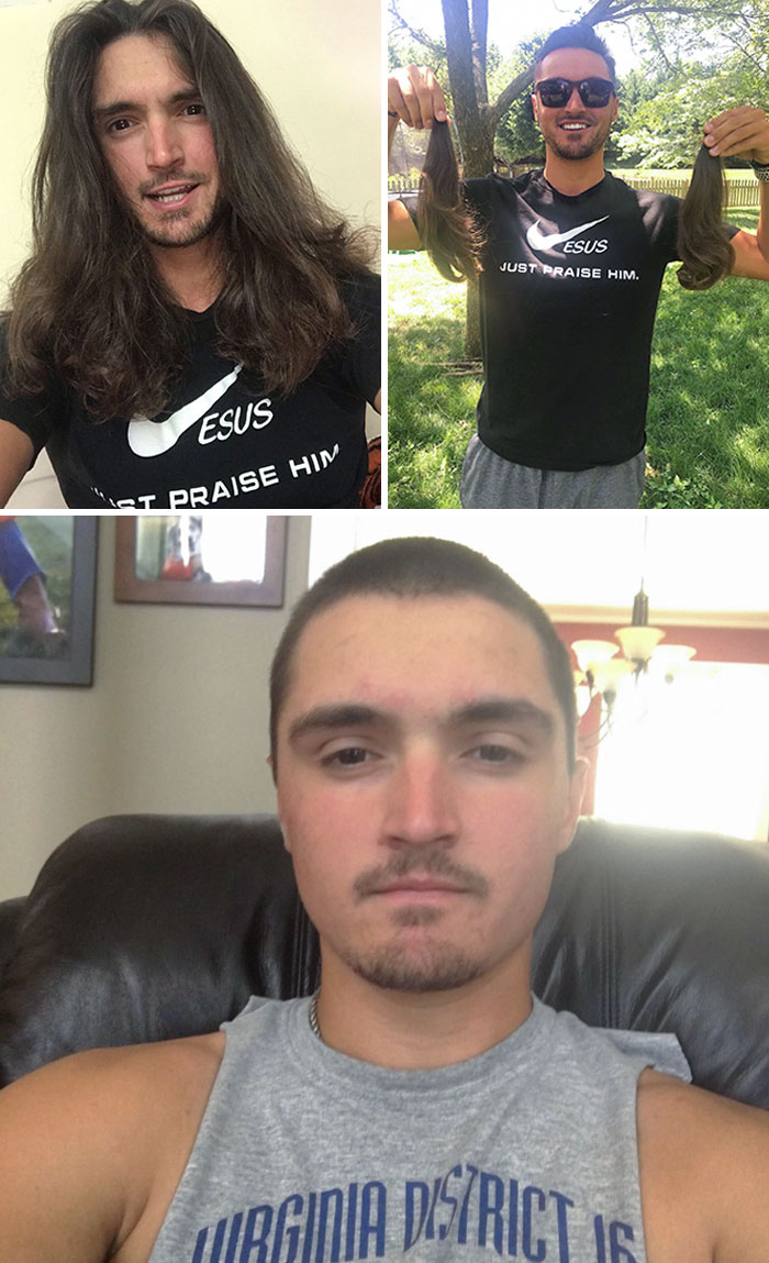 From Day 1 To Day 1,097. The Amount Of Days Between My Last Haircut. 24 Inches. The Total Amount Of Hair I Get To Donate To Children With Hair Loss