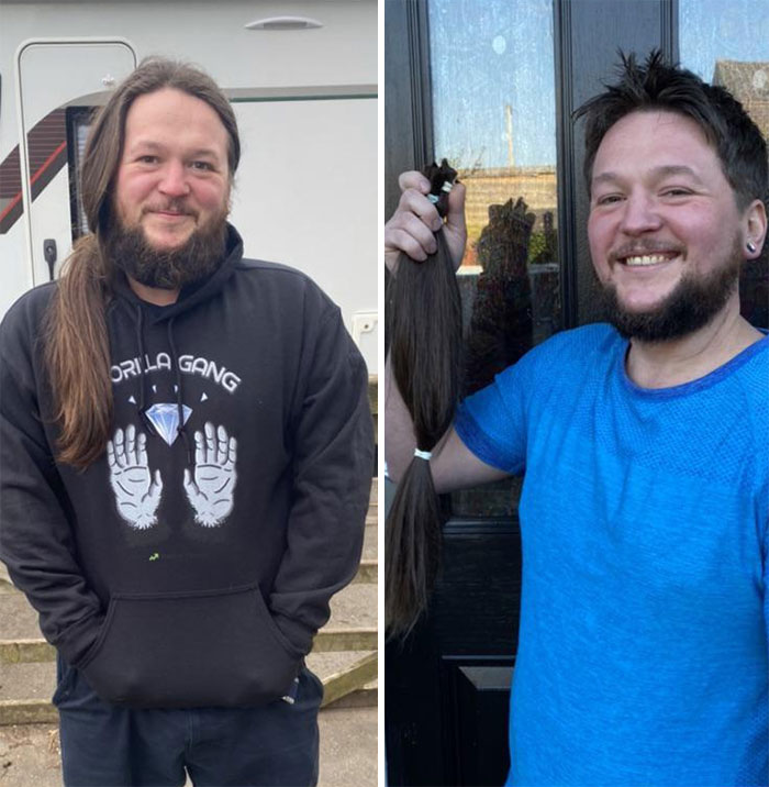 I’m So Proud Of This Ape. Donating His Hair To The Little Princess Trust For Little Children Suffering Hair Loss Through Chemo
