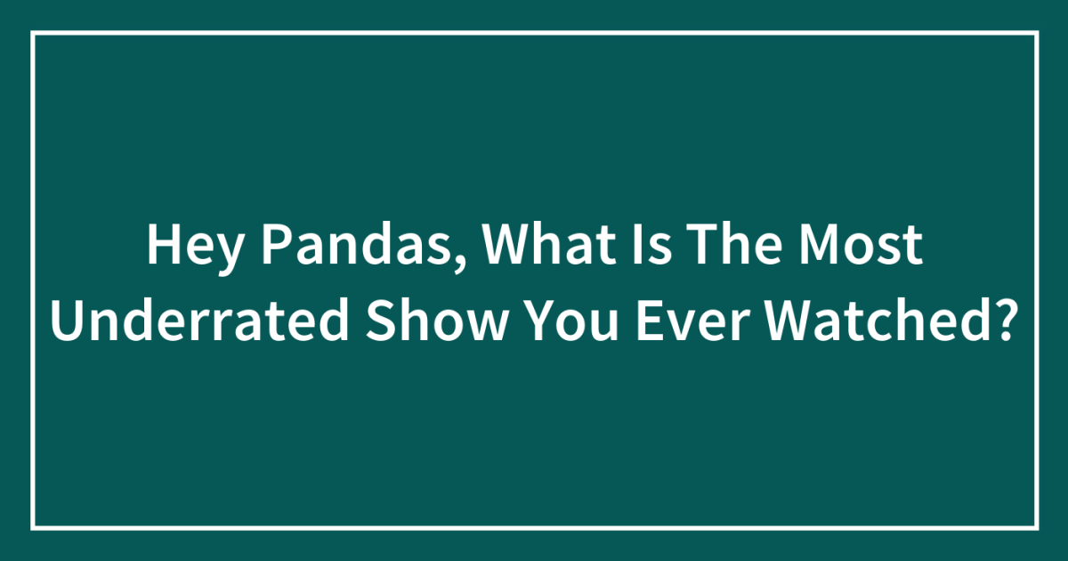 Hey Pandas What Is The Most Underrated Show You Ever Watched Closed Bored Panda