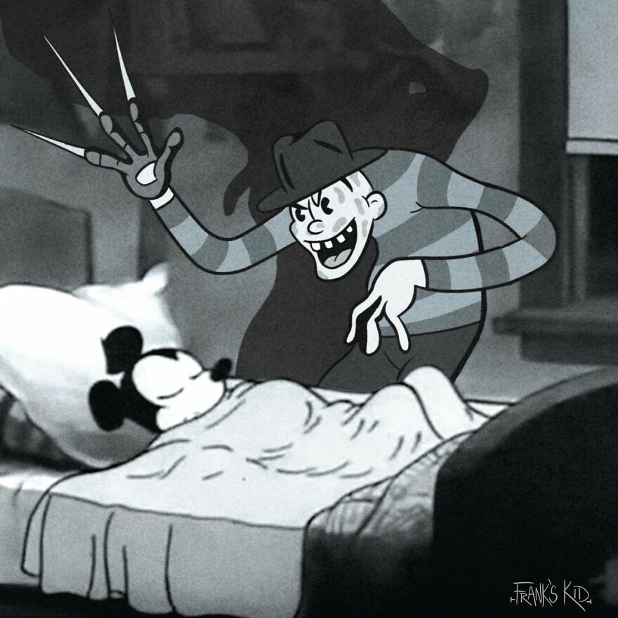 Freddy Pays Poor Mickey A Visit