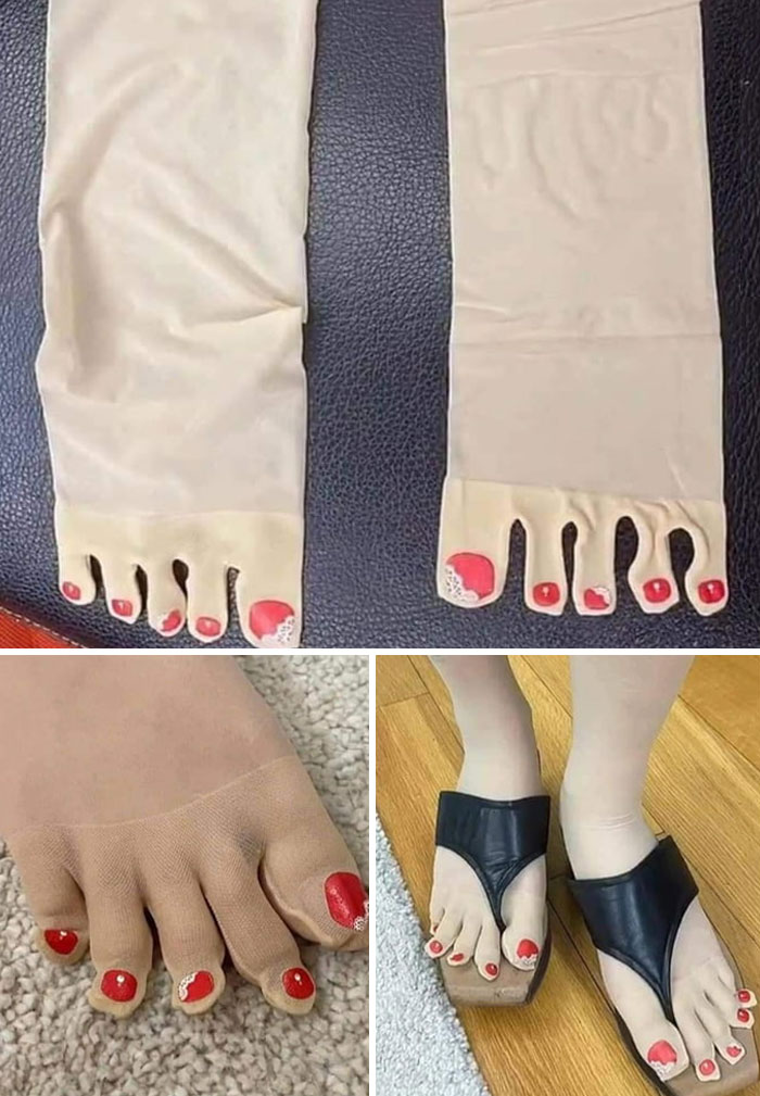 Red Nail Stockings