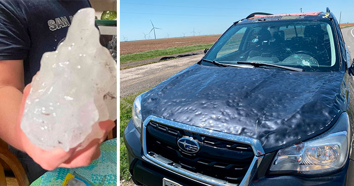 ‘Gorilla’ Hail Struck Texas And Oklahoma Last Night, And This Is How It Looked (30 Pics)
