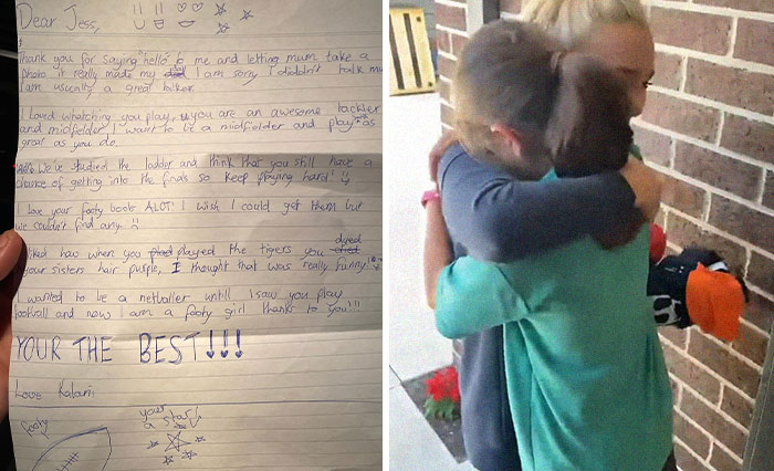 Girl’s Idol Visits Her Instead Of Answering Her Heartwarming Letter