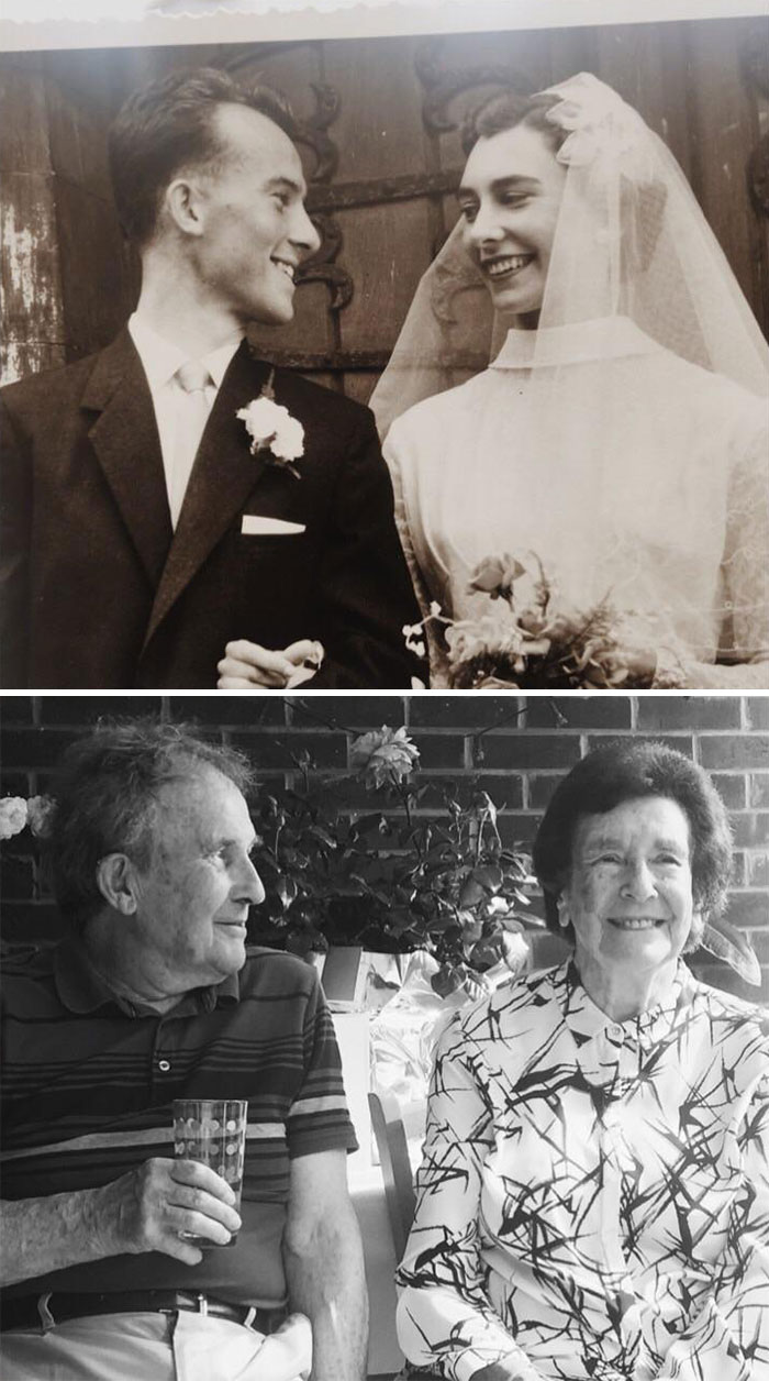 60 años después y mi abuelo todavía mira a mi abuela con tanto amor