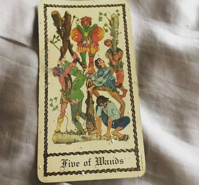 A Tarot Card Found In The Wall Of My 120 Year Old Apartment Building