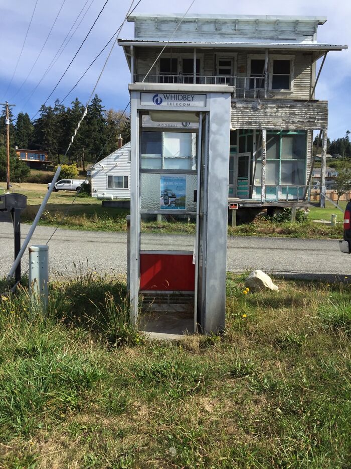 Telephone Booth Whidby Island Washington. This Picture Is One Of My Most Prized On My Roll
