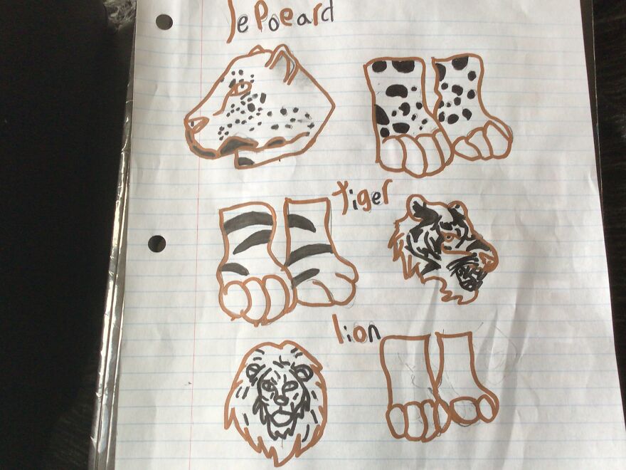 Wild Cats Drawing