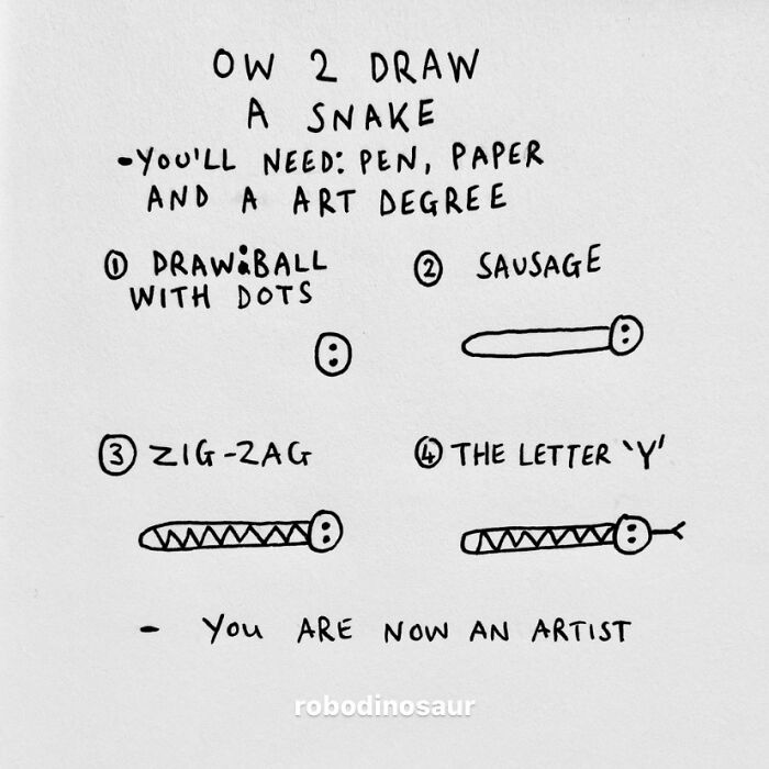 How 2 Draw A Snake