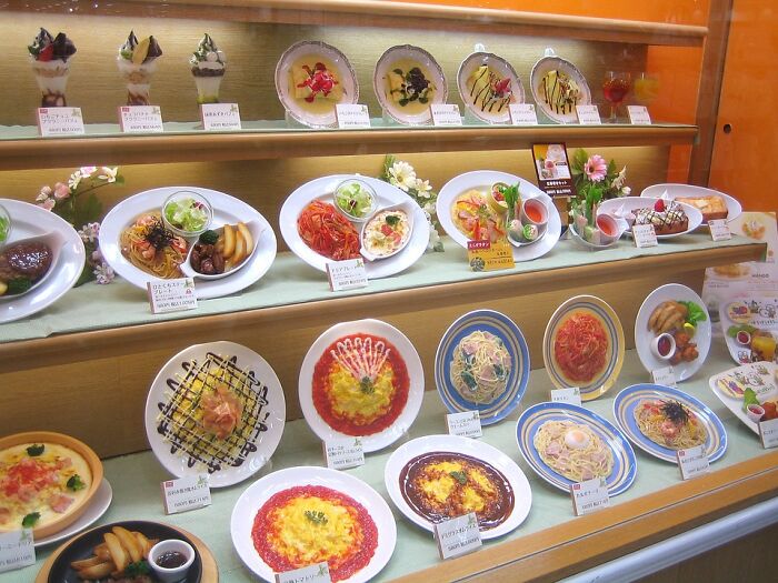 Restaurants Display Fake Food In Their Windows To Attract Customers