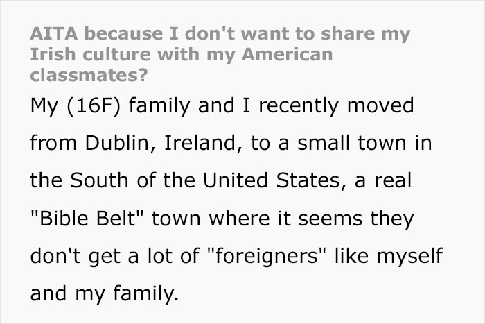 Irish Teen Gets Annoyed By Americans Asking Her Stupid Questions So She Refuses To Give Her Class A Presentation Of Her Culture