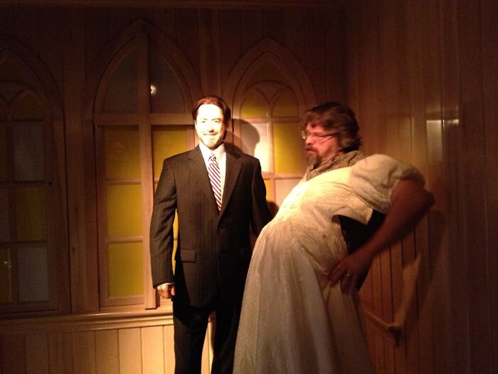 My Husband At The Wax Museum...