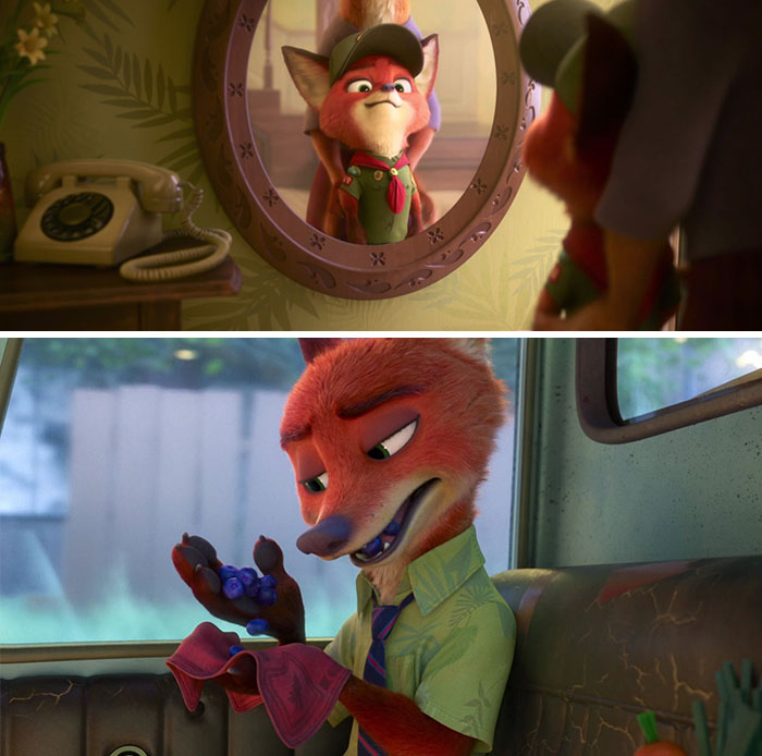 In Zootopia, Nick's Handkerchief Was Part Of His Scout Uniform From When He Was A Cub