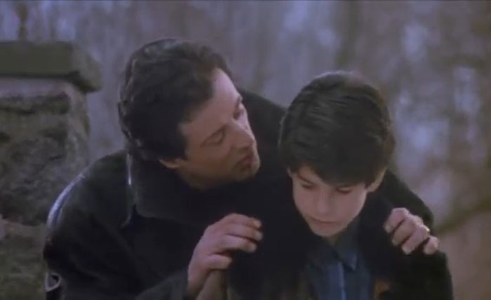 Sylvester Stallone interpretó a Rocky V (1990) con su hijo Sage