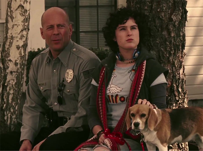 Bruce Willis y su hija Rumer interpretaron a Jeff y Amanda Talley en Hostage (2005)
