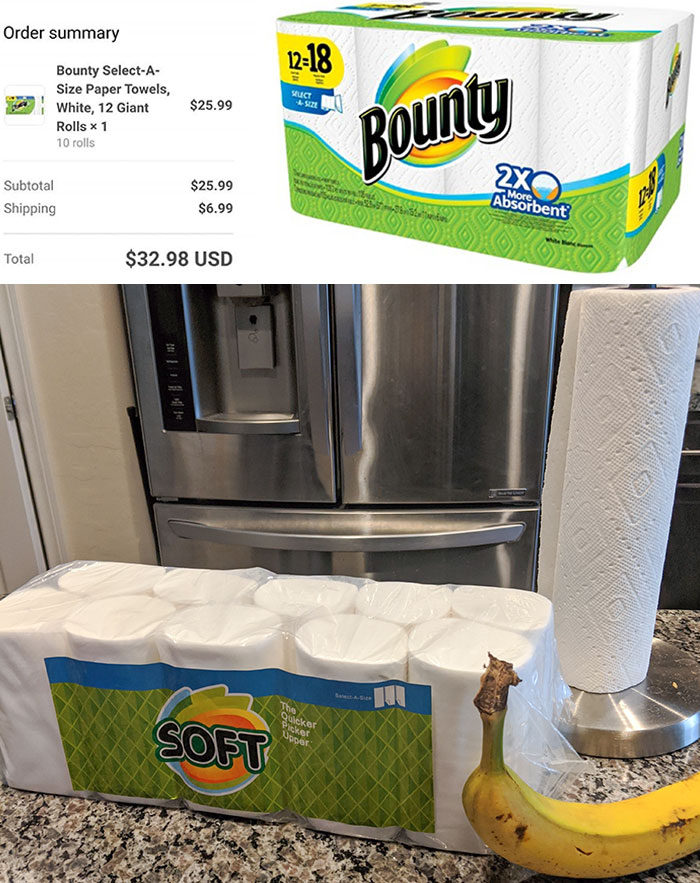 Ordering Paper Towels From Some Random Website