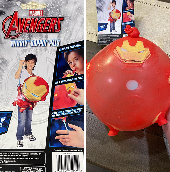 This Iron Man Blow Up Toy
